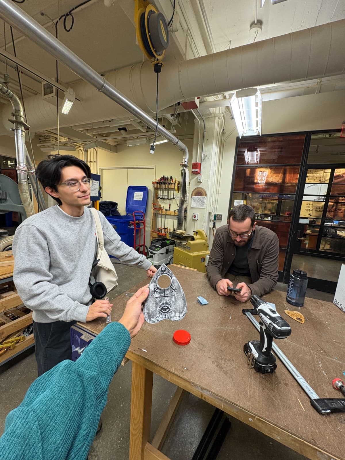 Working on cursor graphics on a laptop in the studio